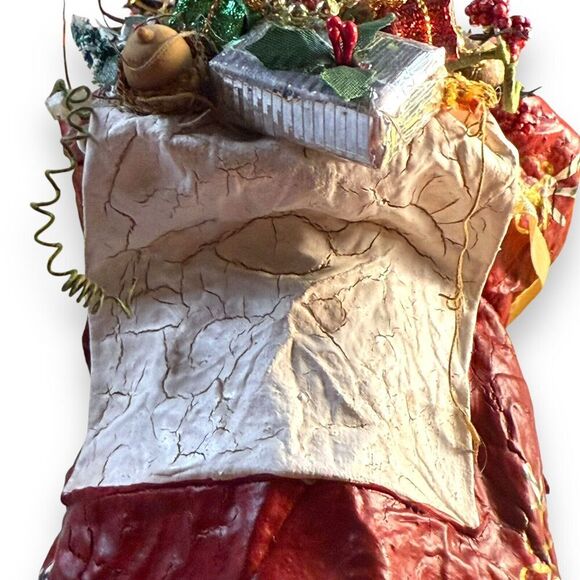 VTG Christmas Paper Mache Bunny Rabbit 1991 Handmade Bollinger Cinnamonroll - Picture 12 of 14